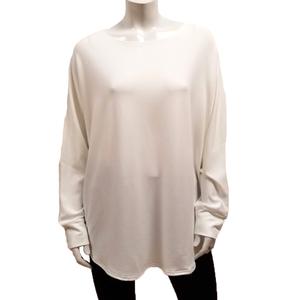 BtT-1051 Gilmour Bamboo French Terry Shirttail Sweatshirt - Ivory