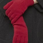 21493 Parkhurst Classic Lambs Wool Gloves Unisex - Red
