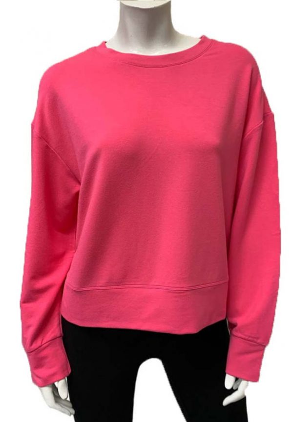 BtT-1075 Gilmour Bamboo French Terry Lonsdale Sweatshirt - Hot Pink