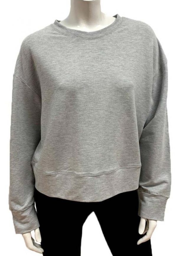 BtT-1075 Gilmour Bamboo French Terry Lonsdale Sweatshirt - Light Grey Mix